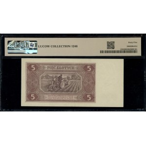5 Złoty, 1.7.1948; Serie D, Nummer 7102916; Lucow...