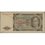 10 złotych, 1.07.1948; seria AA, numeracja 1234567 / 89...