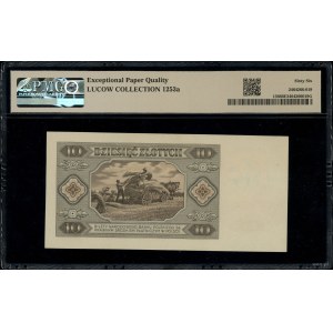 10 złotych, 1.07.1948; bardzo rzadka seria AE, numeracj...