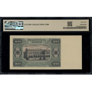20 złotych, 1.07.1948; rzadsza seria AB, numeracja 7545...