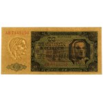 20 złotych, 1.07.1948; rzadsza seria AB, numeracja 7545...