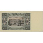 20 złotych, 1.07.1948; rzadsza seria CS, numeracja 3467...