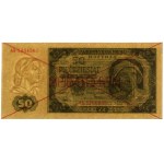 50 złotych, 1.07.1948; seria AA, numeracja 1234567 / 89...