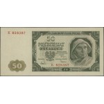 50 zlotých, 1. 7. 1948; séria K, číslovanie 828387; Lucow...