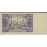 100 złotych, 1.07.1948; próba kolorystyczna (fioletowo-...