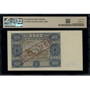 100 złotych, 1.07.1948; seria AA, numeracja 0000000, ni...