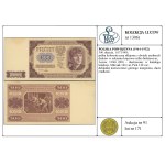 500 złotych, 1.07.1948; próba kolorystyczna sklejona z ...