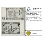 Design of the 1 zloty banknote, July 1, 1955; Series A...