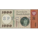 1.000 złotych, 29.10.1965; seria G, numeracja 0000000, ...