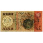 1.000 złotych, 29.10.1965; seria G, numeracja 0000000, ...