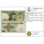50 złotych, May 9, 1975; AR series, serial number 0750380, with...