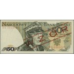 50 złotych, 1.06.1982; seria DG, numeracja 0000022, z c...