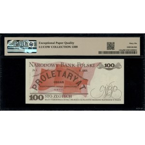 100 złotych, 15.01.1975; rzadsza seria AB, numeracja 12...