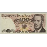 100 zlotych, June 1, 1979; rare FC series, number 2441...