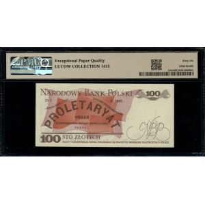 100 złotych, 1.06.1986; rzadsza seria MA, numeracja 692...