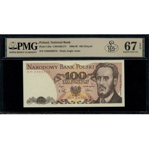 100 złotych, 1.12.1988; seria NM, numeracja 0450575; Lu...