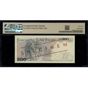 200 złotych, 25.05.1976; seria A, numeracja 0000000, z ...