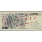 200 złotych, 25.05.1976; seria A, numeracja 0000000, z ...