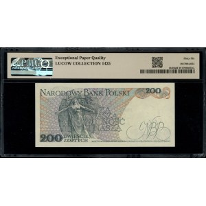 200 zlotych, June 1, 1979; rare BE series, number 3791...