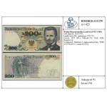 200 zlotych, June 1, 1979; rare BE series, number 3791...