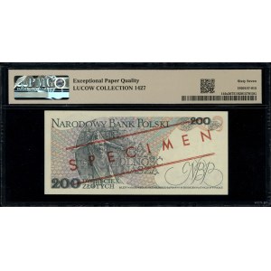 200 złotych, 1.06.1982; seria BW, numeracja 0000085, z ...
