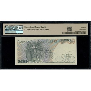 200 złotych, 1.06.1986; seria DA, numeracja 8305020; Lu...