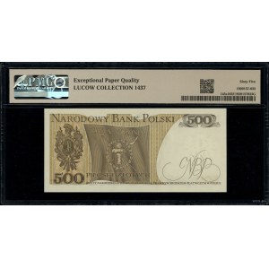 500 złotych, 16.12.1974; seria A, numeracja 0000000, ma...
