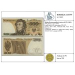 500 zlotych, December 16, 1974; rare AD series, serial number 874...