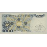 1.000 złotych, 2.07.1975; wyjątkowo rzadka seria AW, nu...
