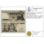 2,000 zlotys, June 1, 1979; Series S, serial number 0400420; L...