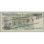5.000 złotych, 1.06.1986; seria AY, numeracja 0000000, ...