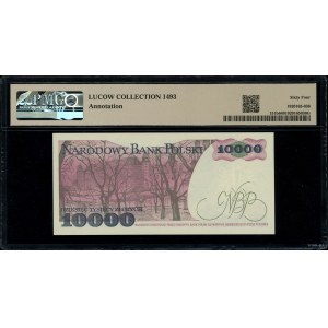 10.000 złotych, 1.12.1988; seria DA, numeracja 2500701,...