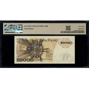 20.000 złotych, 1.02.1989; seria AL, numeracja 8227271,...