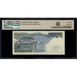 100.000 złotych, 1.02.1990; ekstremalnie rzadka seria C...