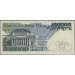 100.000 złotych, 1.02.1990; ekstremalnie rzadka seria C...