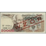 50.000 złotych, 16.11.1993; seria A, numeracja 0000000,...