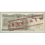 50.000 złotych, 16.11.1993; seria A, numeracja 0000000,...