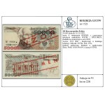 50,000 zlotys, November 16, 1993; Series A, serial number 0000000,...