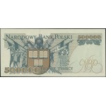 500.000 złotych, 16.11.1993; rzadka seria S, numeracja ...