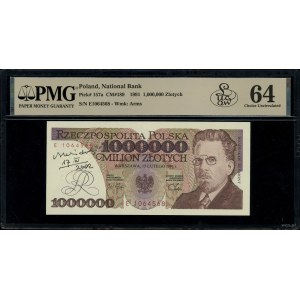1.000.000 złotych, 15.02.1991; seria E, numeracja 10645...