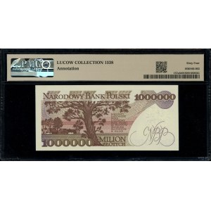 1.000.000 złotych, 15.02.1991; seria E, numeracja 10645...