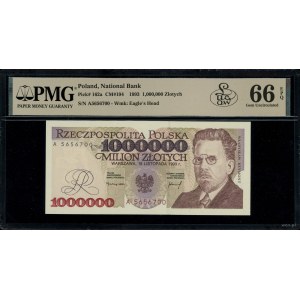 1.000.000 złotych, 16.11.1993; bardzo rzadka seria A, n...