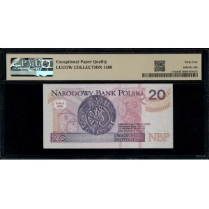 20 złotych, 25.03.1994; seria londyńska AG, numeracja 6...