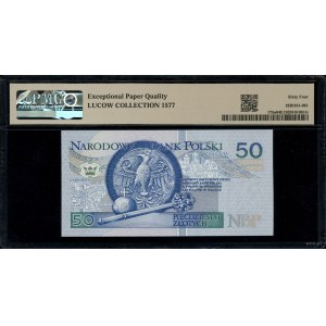 50 złotych, March 25, 1994; London series AJ, serial number 0...