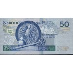 50 złotych, 25.03.1994; seria zastępcza PWPW YB, numera...