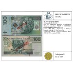 100 złotych, 25.03.1994; seria AA, numeracja 0000000, z...