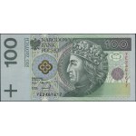 100 złotych, 25.03.1994; seria zastępcza PWPW YE, numer...
