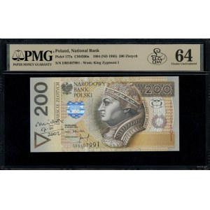 200 złotych, 25.03.1994; seria DB, numeracja 5407991, z...