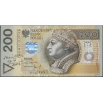200 złotych, 25.03.1994; seria DB, numeracja 5407991, z...
