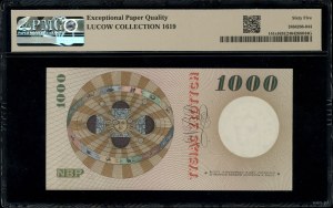 1.000 złotych, 24.05.1962; seria A, numeracja 0000000, ...
